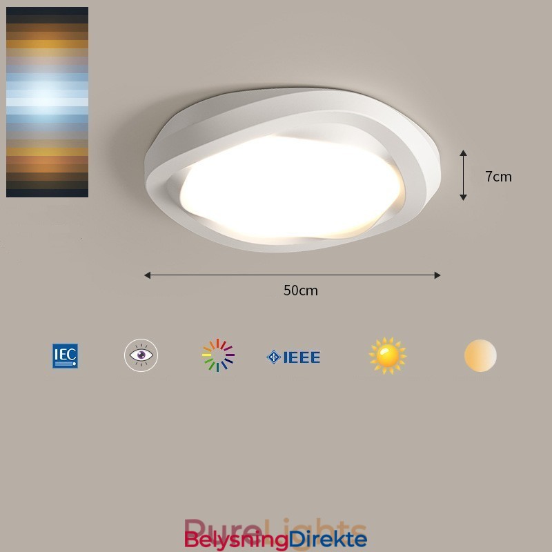 Dimbar Fullspektret Øyebeskyttelse Flerfarget Moderne Innfelt Taklampe Innendørs Belysningsarmaturer