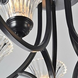 Europeisk Stil Vintage Lysekrone Med 5 Lys Og Hornarm