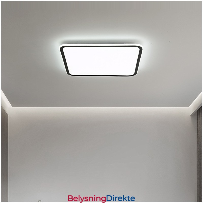Moderne Dimbar Firkantet Innfelt Taklampe Innendørs Belysningsarmatur