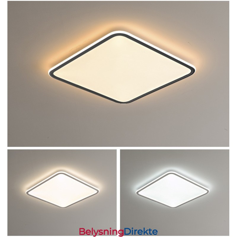 Moderne Dimbar Firkantet Innfelt Taklampe Innendørs Belysningsarmatur