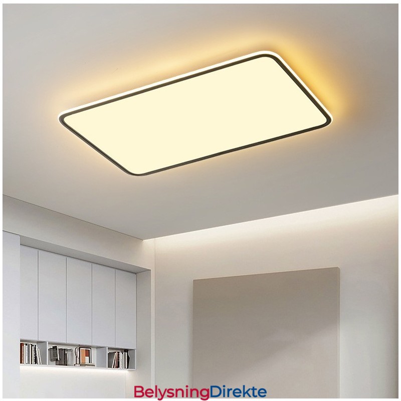 Moderne Stor Dimbar Rektangulær Innfelt Taklampe Innendørs Belysningsarmatur