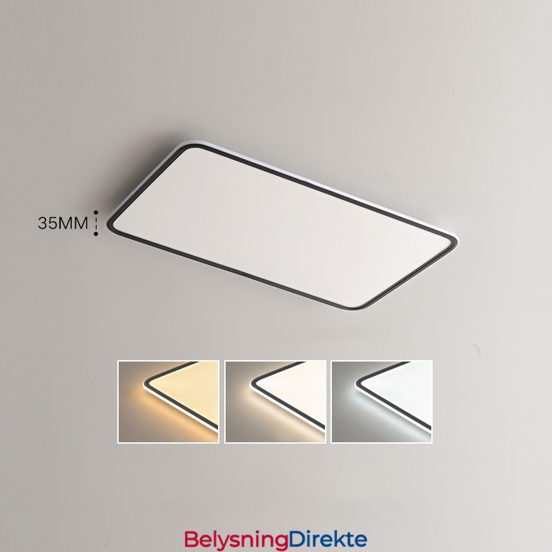 Moderne Stor Dimbar Rektangulær Innfelt Taklampe Innendørs Belysningsarmatur
