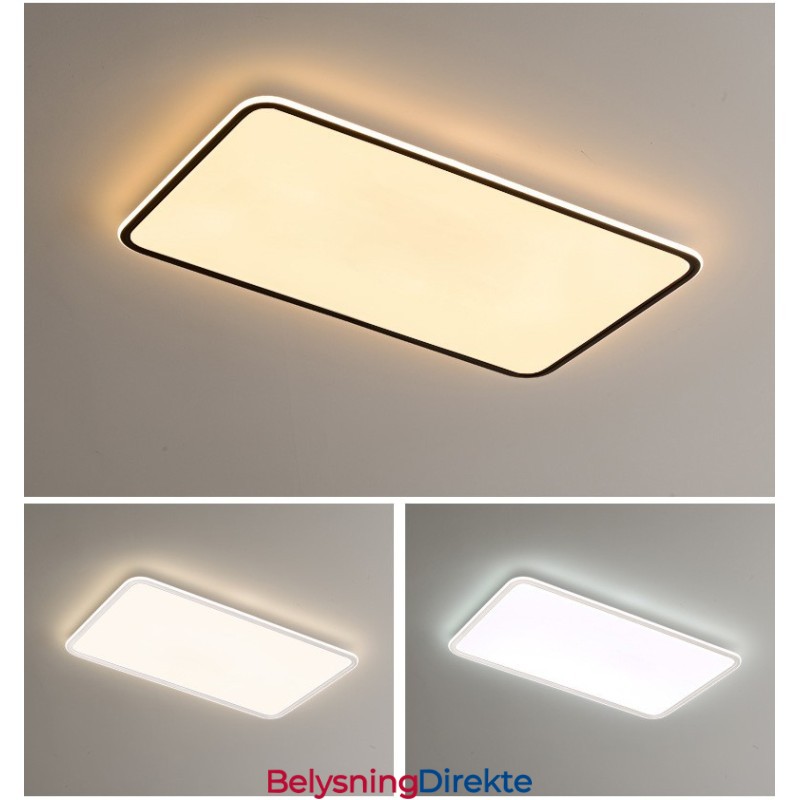 Moderne Stor Dimbar Rektangulær Innfelt Taklampe Innendørs Belysningsarmatur