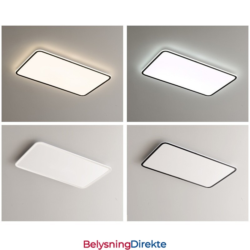 Moderne Stor Dimbar Rektangulær Innfelt Taklampe Innendørs Belysningsarmatur