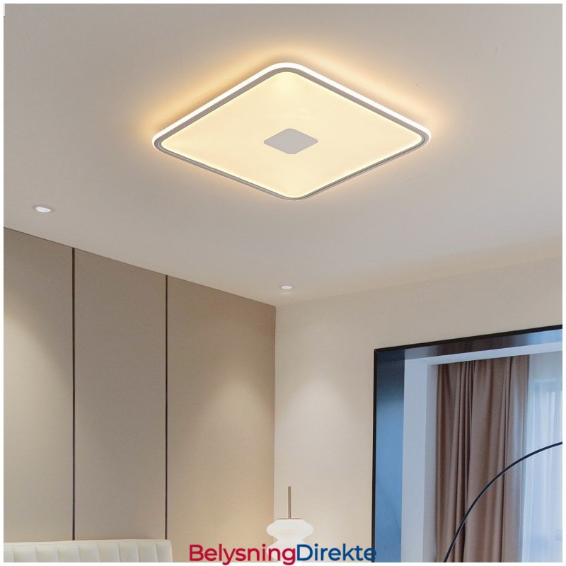 Moderne Dimbar Firkantet Innfelt Taklampe Med Fullspektret Øyebeskyttelse