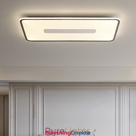 Moderne Stor Dimbar Rektangulær Innfelt Taklampe Fullspektret Øyebeskyttelse