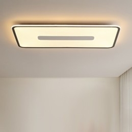 Moderne Stor Dimbar Rektangulær Innfelt Taklampe Fullspektret Øyebeskyttelse