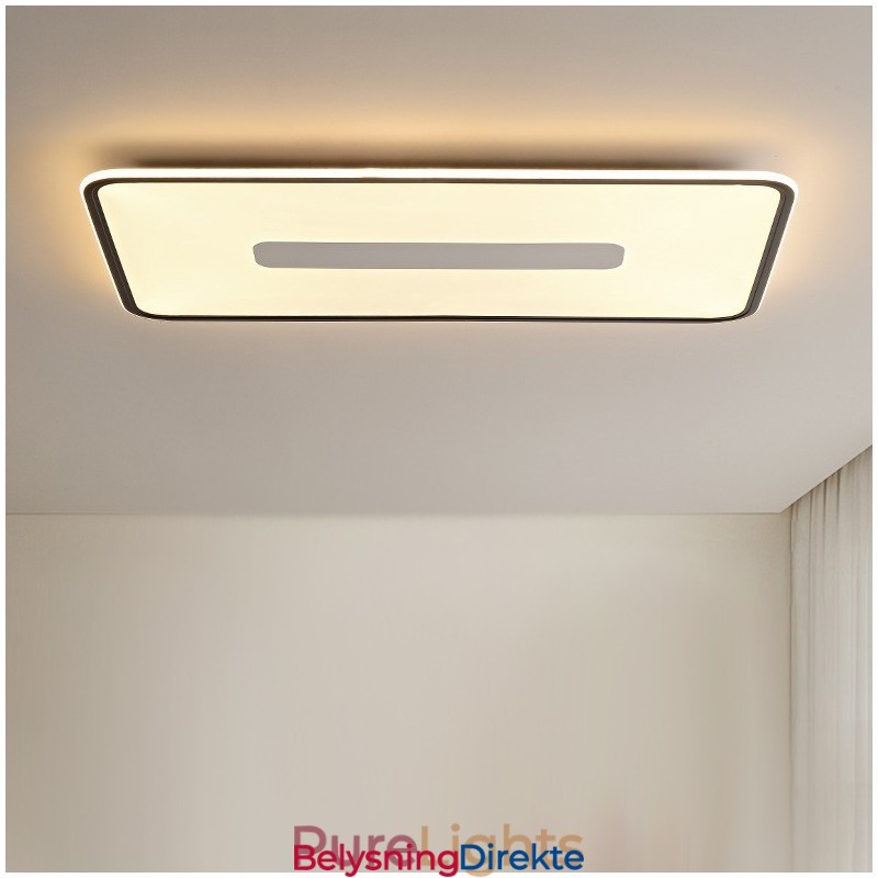 Moderne Stor Dimbar Rektangulær Innfelt Taklampe Fullspektret Øyebeskyttelse