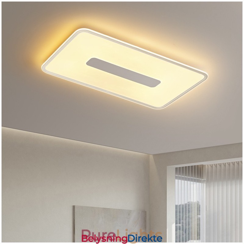 Moderne Stor Dimbar Rektangulær Innfelt Taklampe Fullspektret Øyebeskyttelse