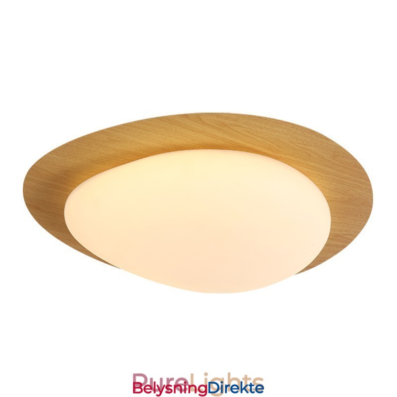 Nordisk Taklampe Med Stein Og Tømmer, Fullspektret Øyebeskyttelse