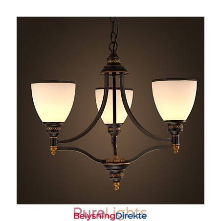 Retro Minimalistiske Taklamper Europeiske Stil Glasstaklamper Lampe