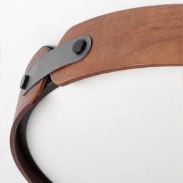 Nordisk Rund, Enkel, Innfelt Taklampe I Svart Valnøttre