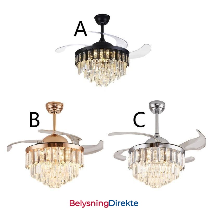 Uttrekkbar Takvifte Lys Krystall Takvifte