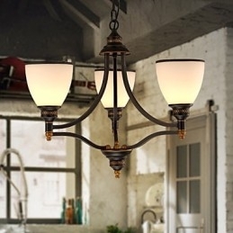 Retro Minimalistiske Taklamper Europeiske Stil Glasstaklamper Lampe