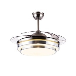 Moderne Takviftelampe Abs Vifteblad Akrylbelysning