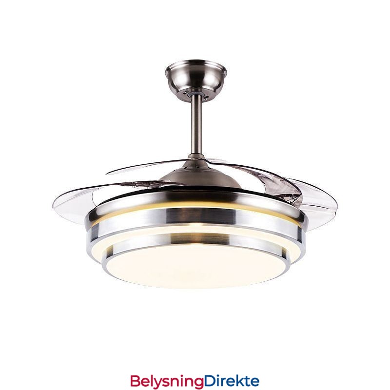 Moderne Takviftelampe Abs Vifteblad Akrylbelysning