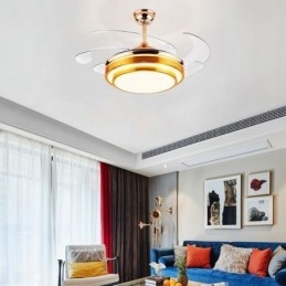 Moderne Takviftelampe Abs Vifteblad Akrylbelysning