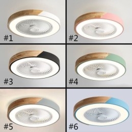 Smart Takvifte Med Lys, Fjernkontroll, Dekorviftelampe