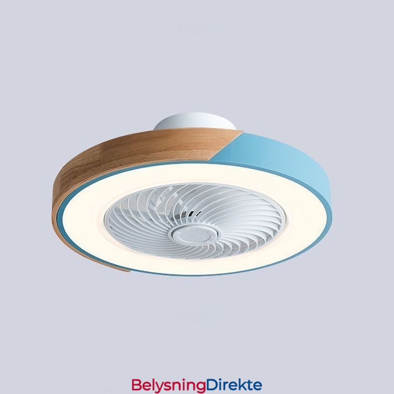 Smart Takvifte Med Lys, Fjernkontroll, Dekorviftelampe