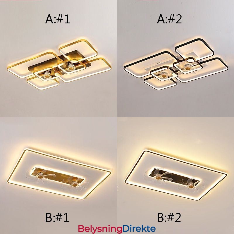 Takvifte Med Lys Dekorativ Ventilator Akryllampe