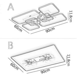 Takvifte Med Lys Dekorativ Ventilator Akryllampe