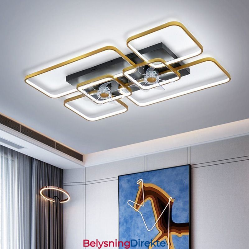 Takvifte Med Lys Dekorativ Ventilator Akryllampe