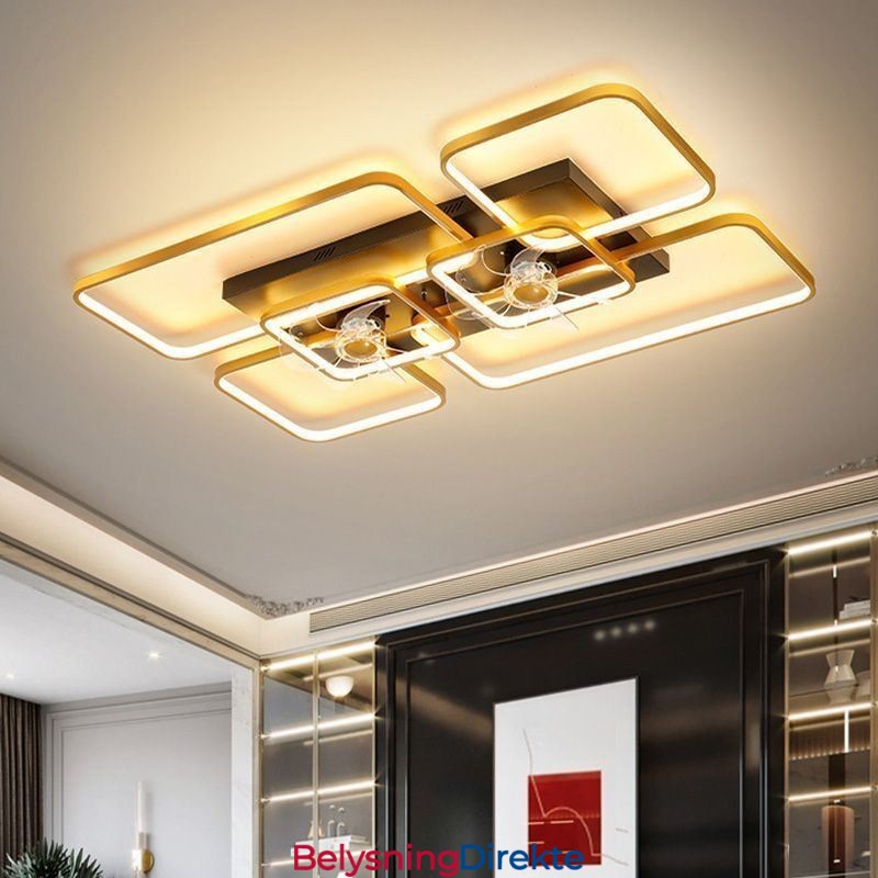 Takvifte Med Lys Dekorativ Ventilator Akryllampe