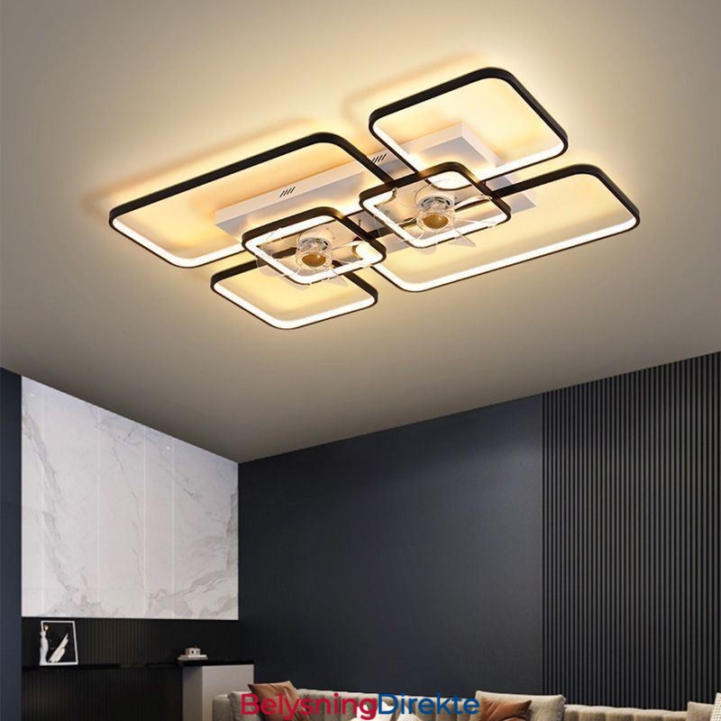 Takvifte Med Lys Dekorativ Ventilator Akryllampe