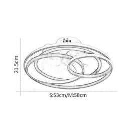 Moderne Taklamper Sirkelringer Designer Takvifte