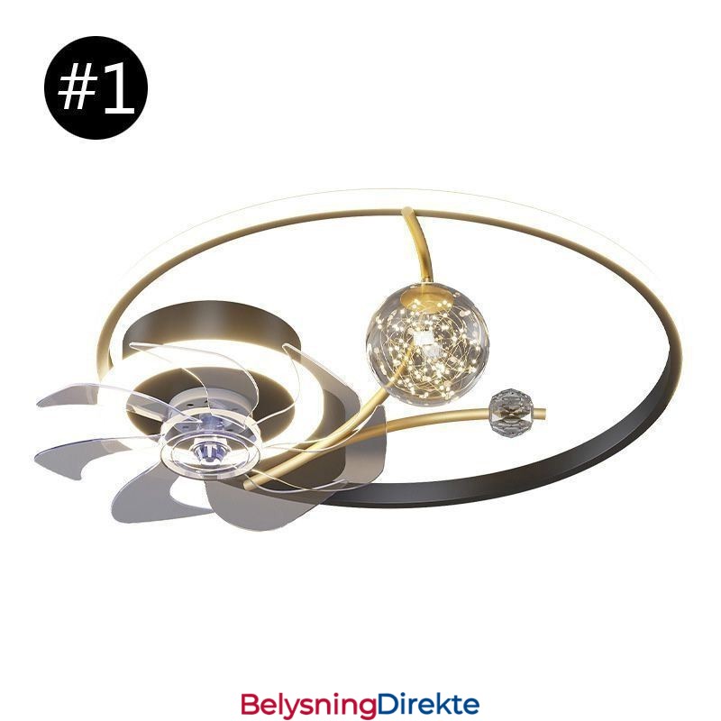 Takvifte Med Lys Dekorativ Ventilatorlampe Akryl
