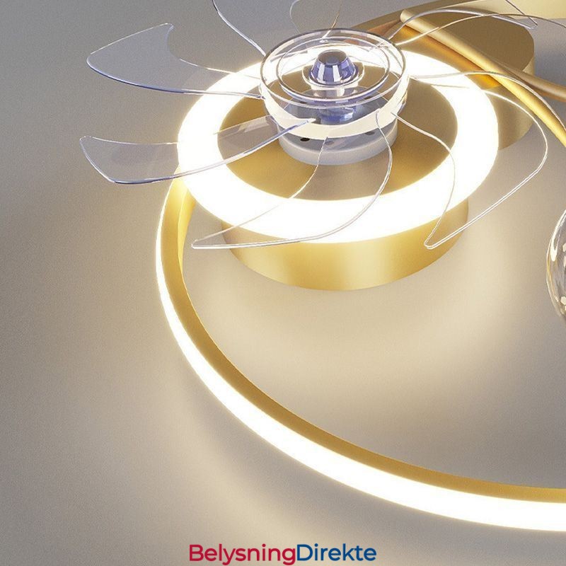 Takvifte Med Lys Dekorativ Ventilatorlampe Akryl