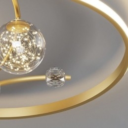 Takvifte Med Lys Dekorativ Ventilatorlampe Akryl