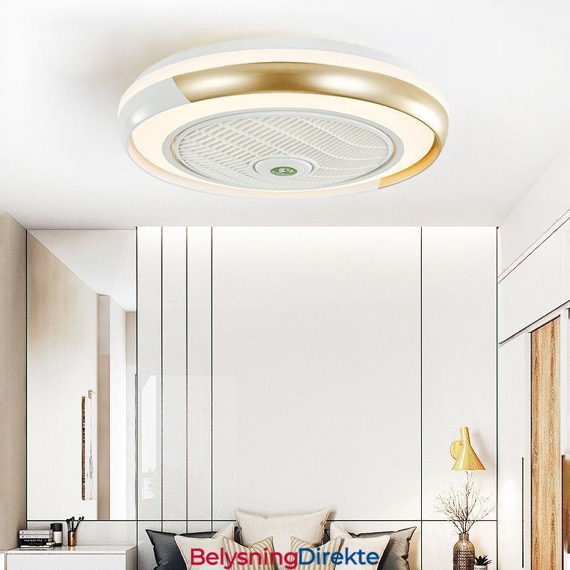 Moderne Takviftelys Akryl Rund Taklampe Med Fjernkontroll