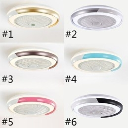 Moderne Takviftelys Akryl Rund Taklampe Med Fjernkontroll