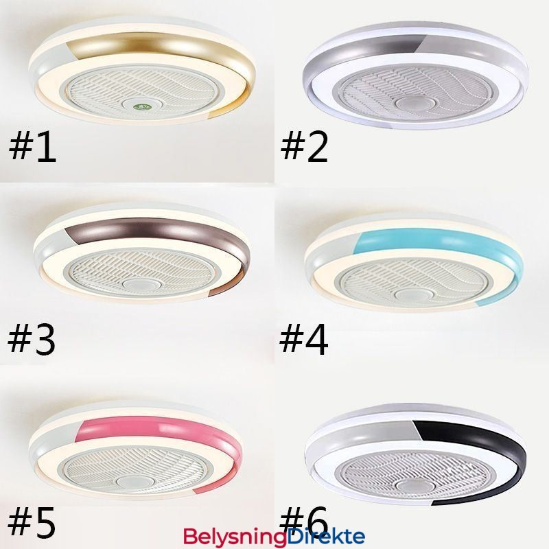 Moderne Takviftelys Akryl Rund Taklampe Med Fjernkontroll