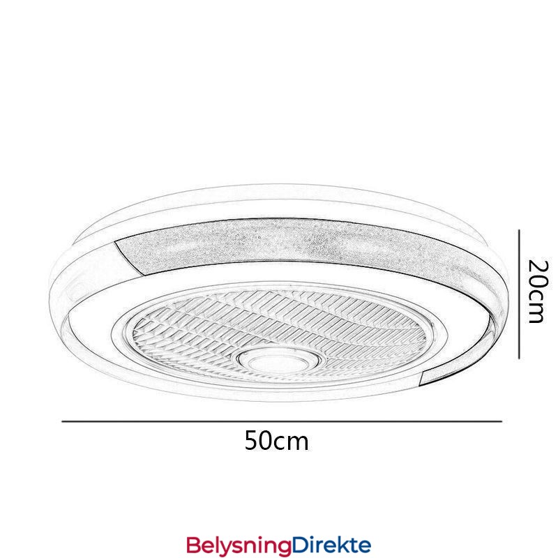 Moderne Takviftelys Akryl Rund Taklampe Med Fjernkontroll