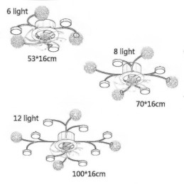 Kreativ Vifte Taklampe Taklysekrone