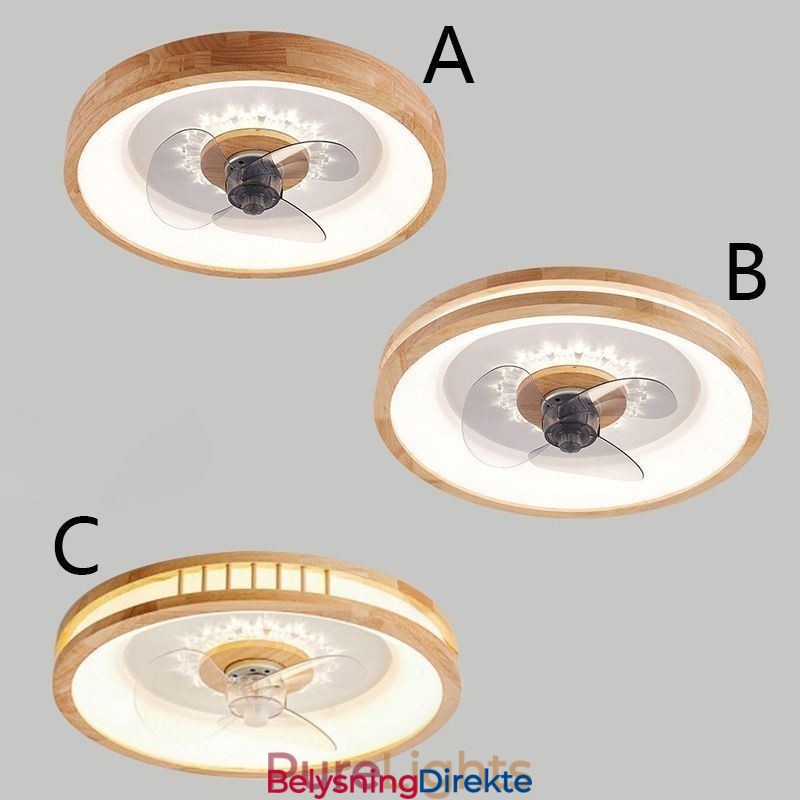 Moderne Inverter Takvifte Med Lys Fjernkontroll Taklampe Viftelampe