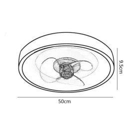 Moderne Inverter Takviftelys Fjernkontroll Taklampe Viftelampe