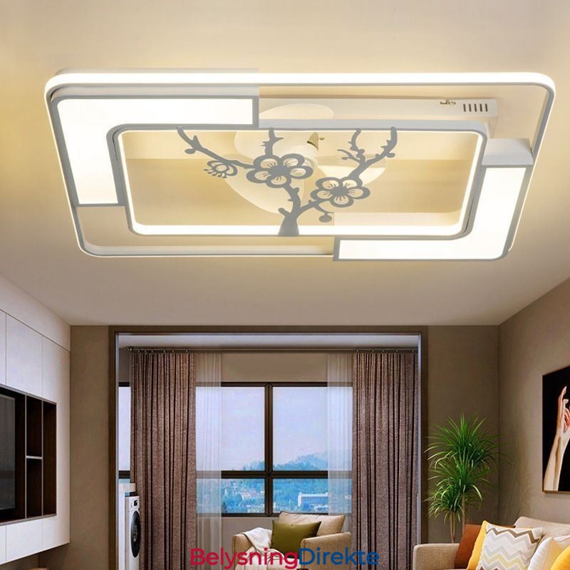 Moderne Rektangulære Takviftelamper