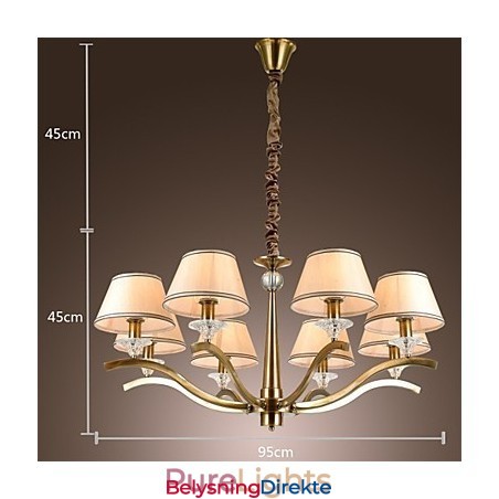 Moderne Samtids Tradisjonell Klassisk Rustikk Hytte Vintage Landlig Øy Messing Metall Lysekrone