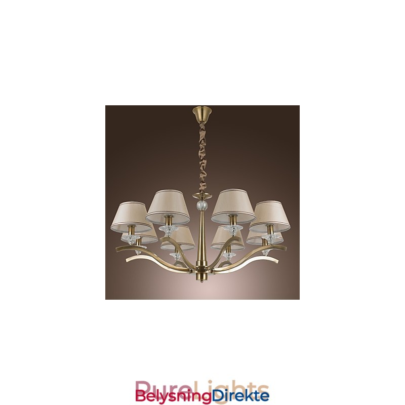 Moderne Samtids Tradisjonell Klassisk Rustikk Hytte Vintage Landlig Øy Messing Metall Lysekrone