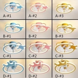 Tegneserie Takvifte Lys Kreativ Taklampe Barn