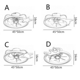 Tegneserie Takvifte Lys Kreativ Taklampe Barn