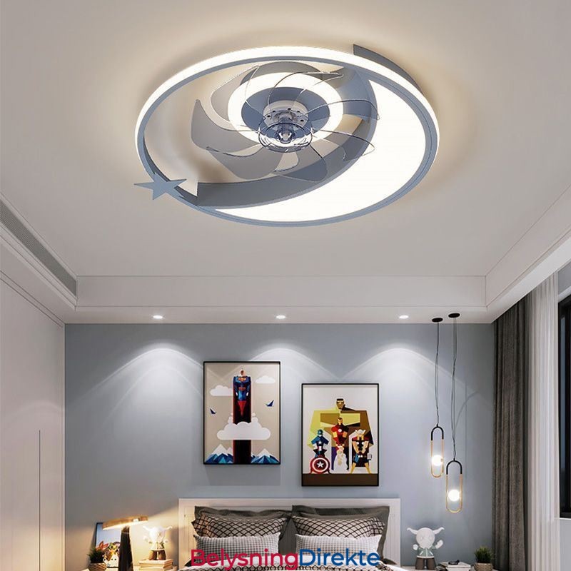 Månetakviftelys Kreativitetstaklampe