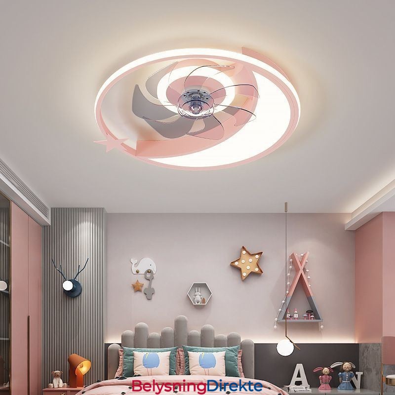 Månetakviftelys Kreativitetstaklampe