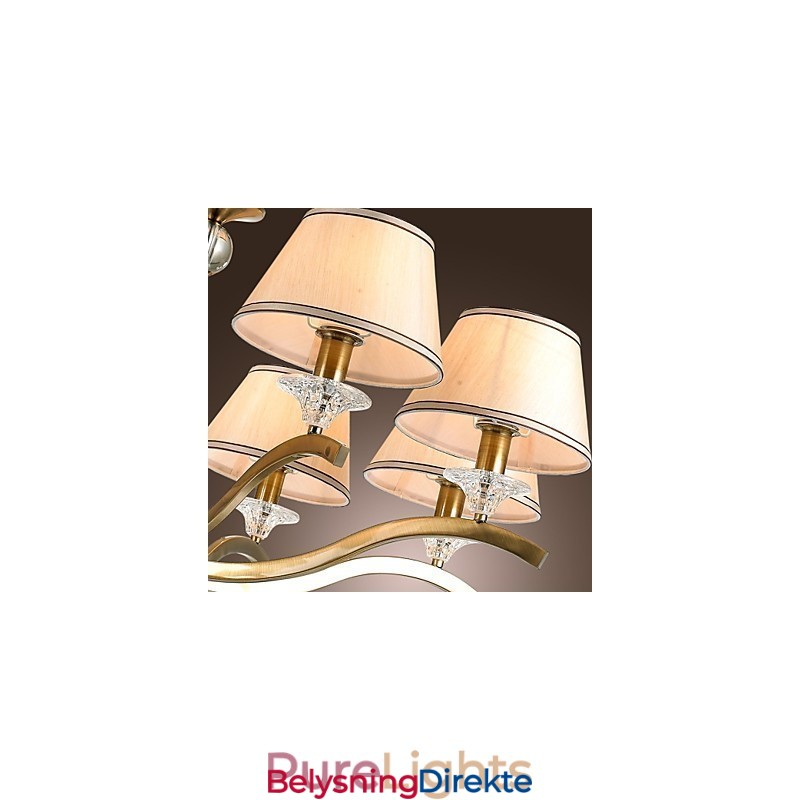 Moderne Samtids Tradisjonell Klassisk Rustikk Hytte Vintage Landlig Øy Messing Metall Lysekrone