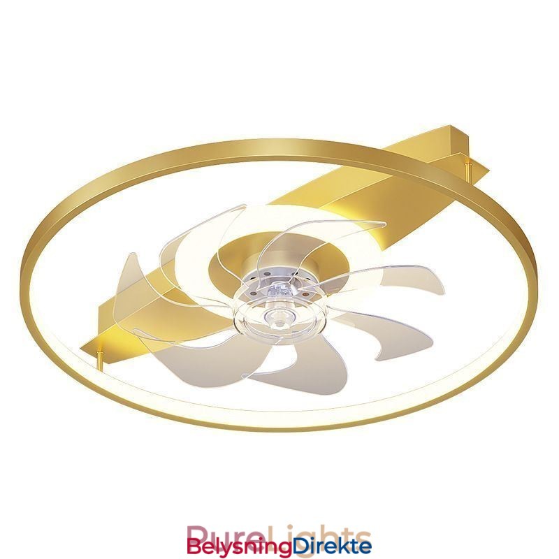 Moderne Takvifte Med Lys, Fjernkontroll, Ventilatorlampe