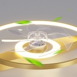 Moderne Takvifte Med Lys, Fjernkontroll, Ventilatorlampe