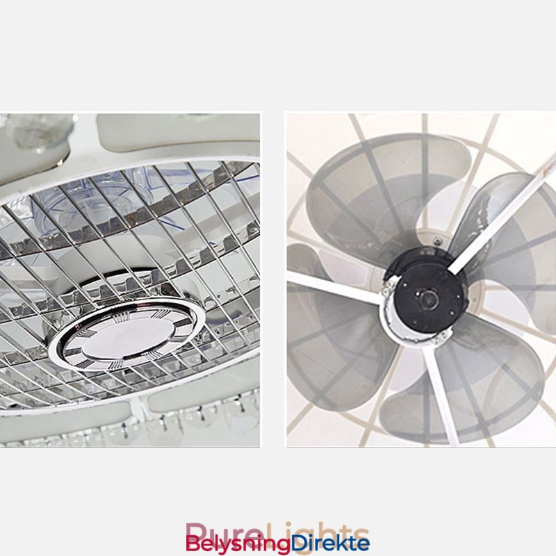 Krystall Takvifte Lys Gull Rund Taklampe